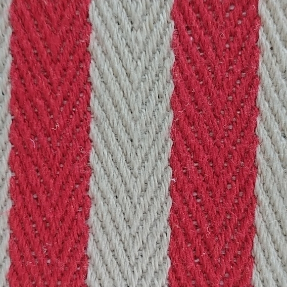 Mudo Accessories Portfolio Envelope Bag Clutch Crossbody Red and White Stripe - Picture 9 of 12